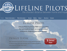 Tablet Screenshot of lifelinepilots.org